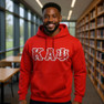Kappa Alpha Psi Fraternity Crest - Shield Twill Letter Hooded Sweatshirt
