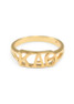 Kappa Alpha Theta Gold Plated Letter Ring