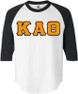 DISCOUNT-Kappa Alpha Theta Lettered Raglan Shirt