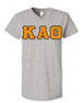 DISCOUNT-Kappa Alpha Theta Lettered V-Neck Tee