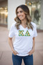 DISCOUNT-Kappa Delta Lettered V-Neck Tee