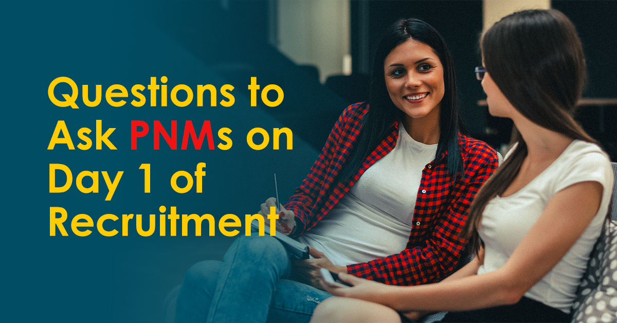 Questions to Ask PNMs on Day 1 of Recruitment - Greek Gear