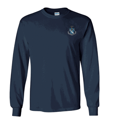 DISCOUNT-Phi Delta Theta Crest - Shield Long Tee - Greek Gear