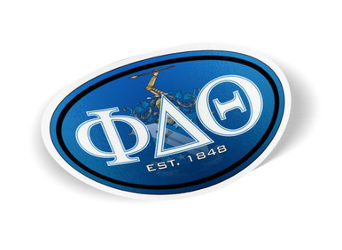 Phi Delta Theta Color Oval Decal - Greek Gear