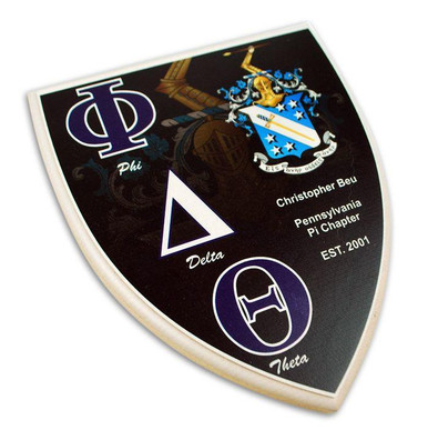 Phi Delta Theta ファイデルタシータ ビンテージ ブランケット Phi Delta Theta Custom Fraternity Shield - Greek Gear
