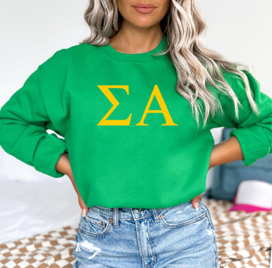 World Famous Greek Letter Crewneck Sweatshirt