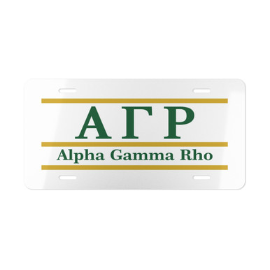 ALPHA GAMMA RHO LETTERED LINES LICENSE COVERS - Greek Gear