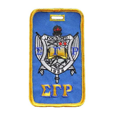 Sigma Gamma Rho Shield Luggage Tag – Sorority Travel Accessory