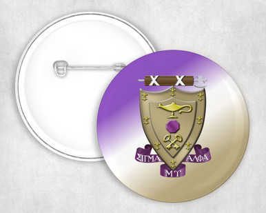 Sigma Alpha Mu Gradiant Button - Greek Gear