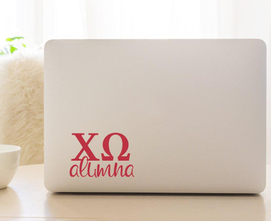 Chio Lettering ChiO Chi Omega Letters Alumna Sorority Decal Laptop Sticker Car Decal ...