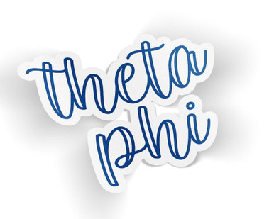 Tpa Sticker TPA Theta Phi Alpha Zem Sticker - Greek Gear