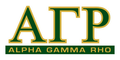Alpha Gamma Rho Letters Classic Sticker - Greek Gear