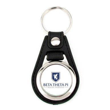 Beta Theta Pi Leatherette Teardrop Key Chain - Greek Gear