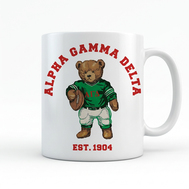 Alpha Gamma Delta Teddy Bear Coffee Mug