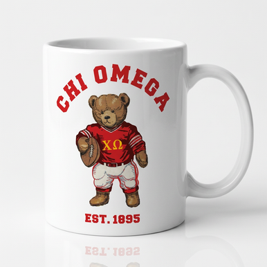 Chi Omega Teddy Bear Coffee Mug