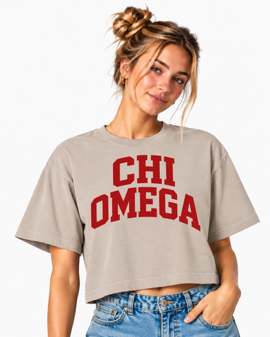 Chi Omega Boxy Tee | American Apparel Sorority Shirt