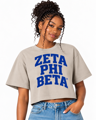 Zeta Phi Beta Boxy Tee | American Apparel Sorority Shirt