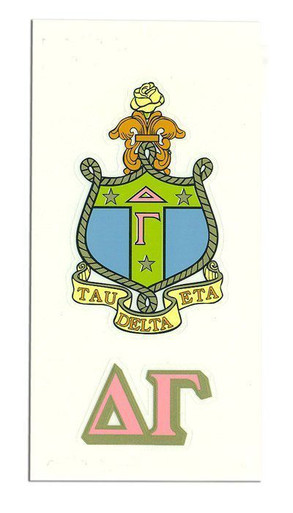 Delta Gamma Crest Shield Decals Greek Gear 2523