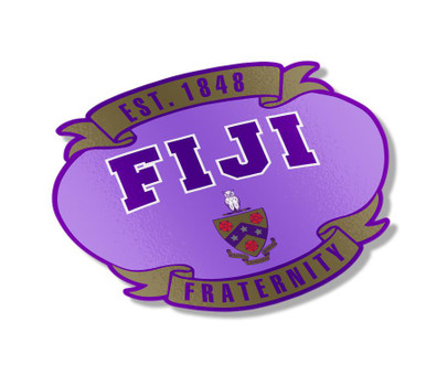 FIJI Fraternity - Phi Gamma Delta Banner Crest - Shield Decal - Greek Gear