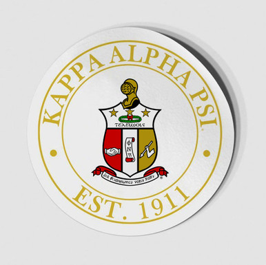Kappa Alpha Psi Circle Crest - Shield Decal - Greek Gear
