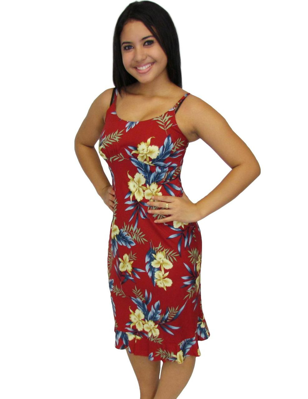 rayon hawaiian dresses