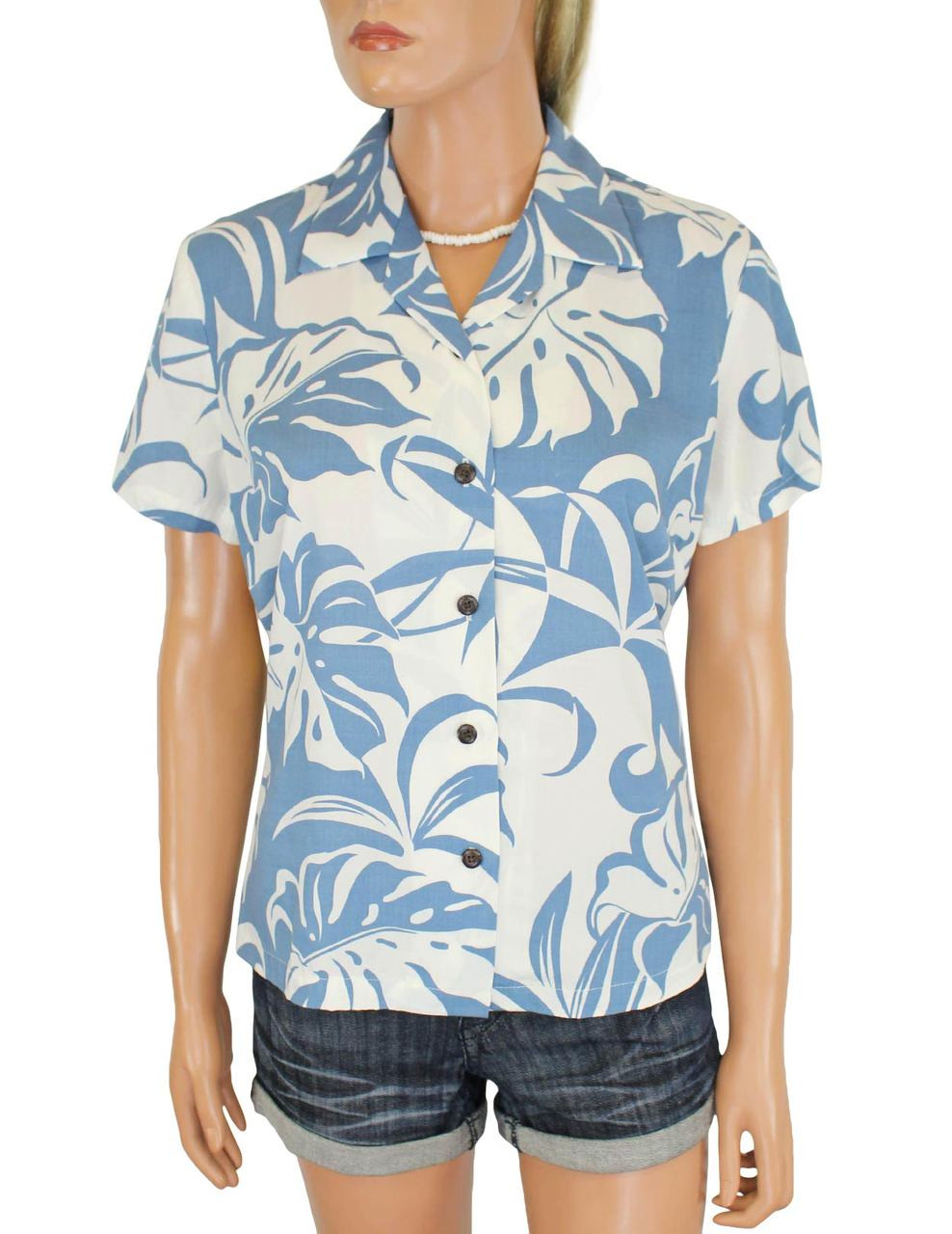 ladies tropical blouse