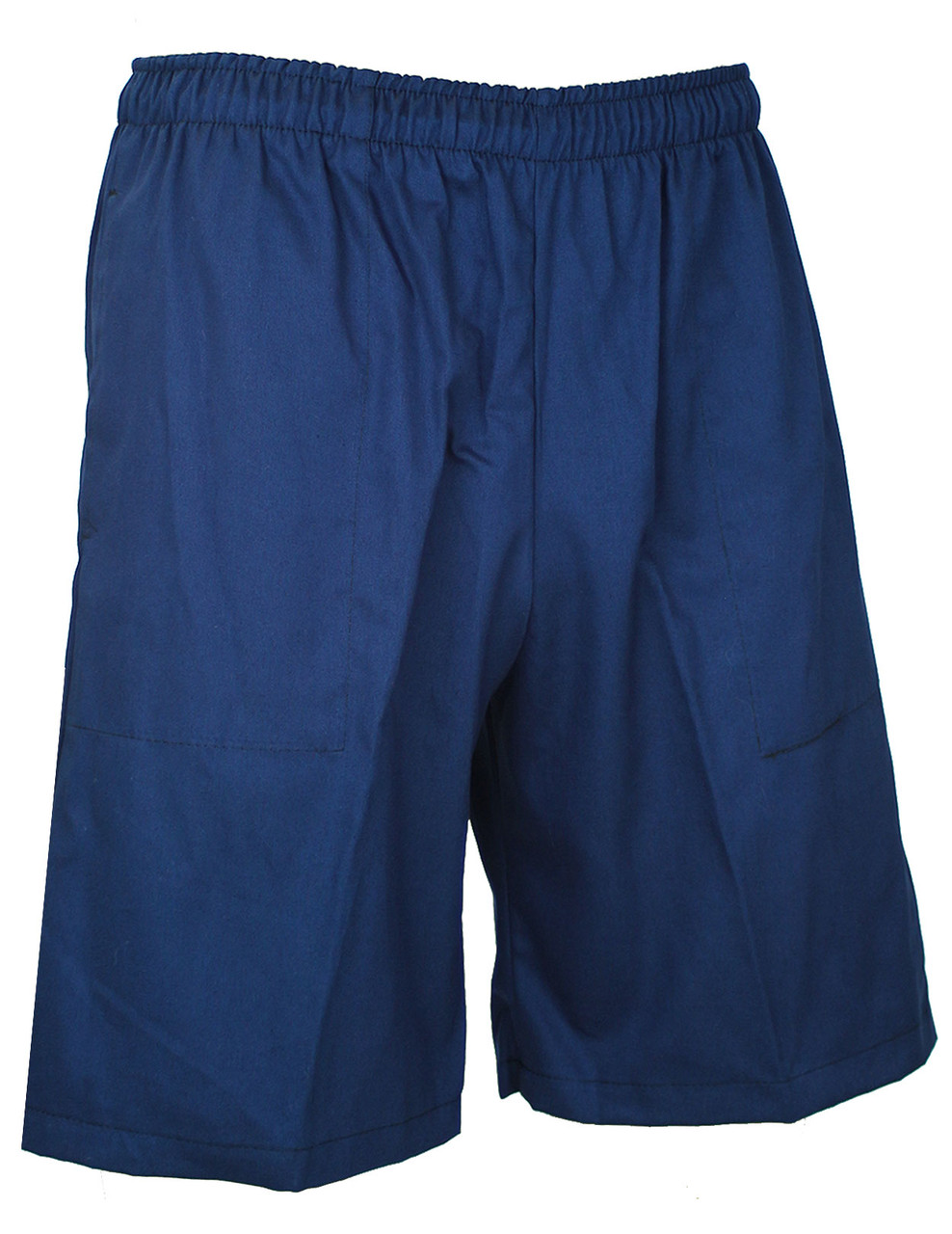TheDoubleF Men Clothing Shorts Bermudas Navy blue cotton bermuda shorts 