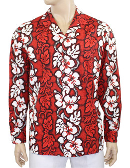 Hawaii Long Sleeve Aloha Red Shirt
100% Cotton Fabric
Open Collar Modern Fit
Coconut shell buttons
Matching left pocket
Color: Red
Sizes: M - 2XL
Made in Hawaii - USA