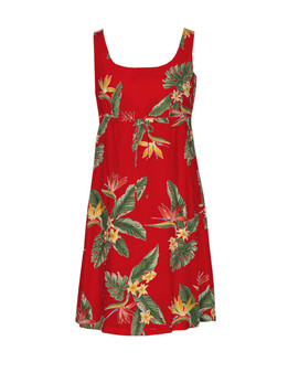 Birds of Paradise Adjustable Front Tie Dress
100% Rayon
Front String Tie
Easy Adjustable Fit
Square Neck Design
Empire Drawstring Look
Color: Red
Sizes: XS - 3XL
Made in Hawaii - USA