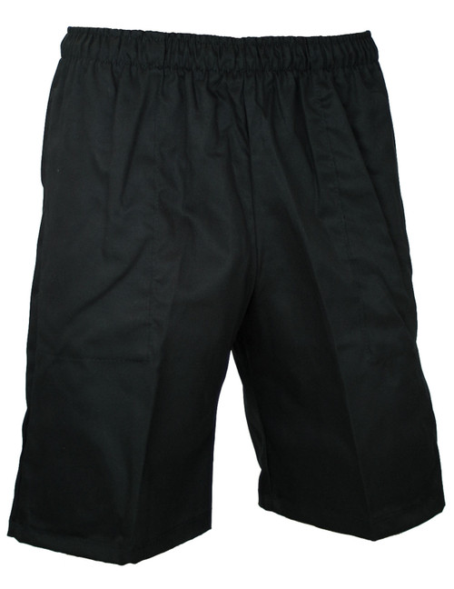 Bermuda Shorts for Men in Black
100% Cotton Fabric
Bermuda Length Style with 3 Pockets
Elastic Waist Band with Drawstring
Colors: Black
Sizes: S - 2XL
Made in Hawaii - USA