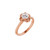 Engagement ring rose gold