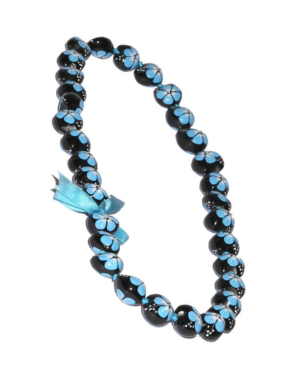 Blue Hand Painted Flower Polished Kukui Nut Candlenut Lei
Linked Kukui Lei Design
Durable - Long-lasting
Unscented - Hypoallergenic
Color: Blue
Length: 38 Inches Circumference
Imported
Do you need flower accessories for your big event? Ask about quantity discounts.