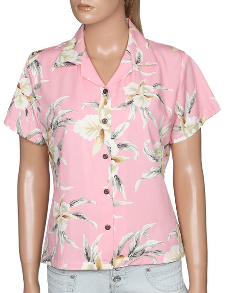 Blouse for Women - Malana
100% Rayon
Coconut shell buttons
Color: Pink
Sizes: S - 2XL
Made in Hawaii - USA
Matching Items Available
