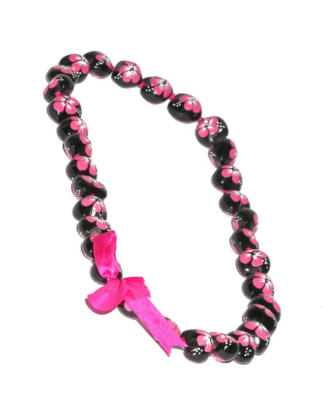 Pink Hand Painted Flower Polished Kukui Nut Candlenut Lei
Linked Kukui Lei Design
Durable - Long-lasting
Unscented - Hypoallergenic
Color: Pink
Length: 38 Inches Circumference
Imported
Do you need flower accessories for your big event? Ask about quantity discounts.