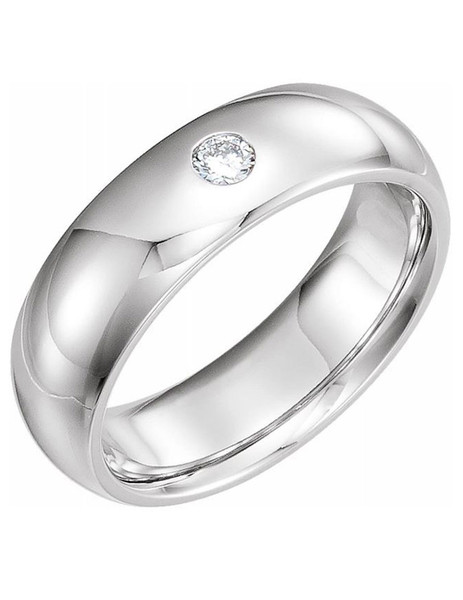 White gold wedding ring - Diamond ring