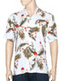 Hibiscus Tropical Rayon Shirt White
100% Rayon - Soft and Classy
Open Collar - Relaxed Modern Fit
Coconut shell buttons - Matching left pocket
Color: White
Sizes: S - 4XL
Made in Hawaii - USA