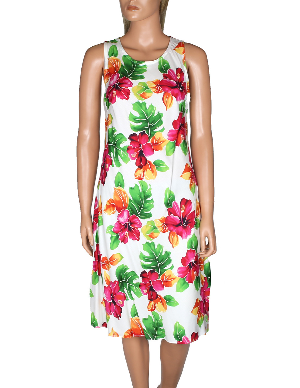 Knee Length Hawaiian Dress Water ...