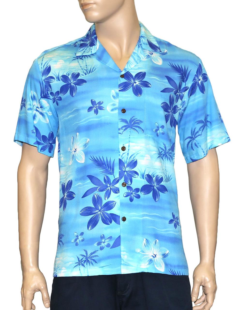 Moonlight Hibiscus Hawaiian Shirt