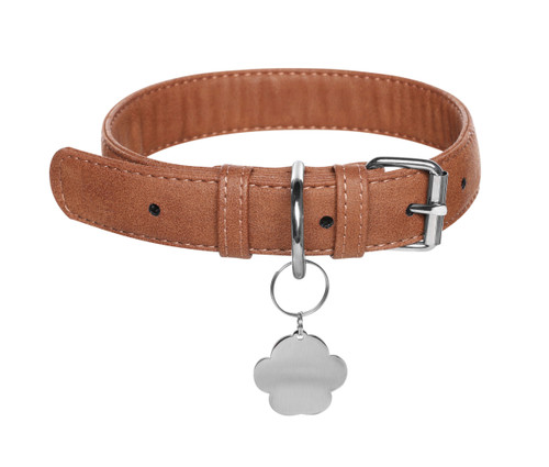 Elegant Genuine Leather Dog Collar