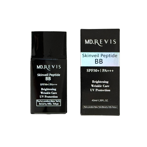 MD.REVIS SkinVeil BB
Lightweight Natural Coverage BB Cream
SPF50+ PA+++ | Whitening · Wrinkle Care · UV Protection