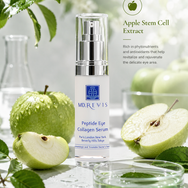 Banish dark circles and reduce puffiness.
 Apple Stem Cells and collagen work to awaken tired eyes.
•  Reveal a refreshed, youthful look all day long.