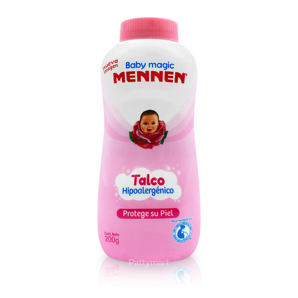 Mennen- Hypoallergenic talc/ Talco Hipoalérgico (Rosa x 200g)