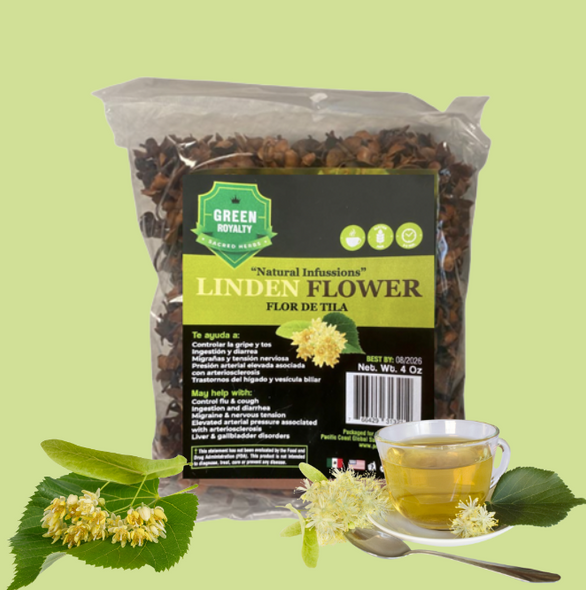 Green Royalty Linden Flower Herbs (4oz) - Hierba de Tila