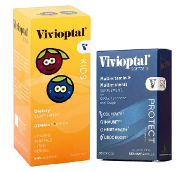 Vivioptal Multivitamins Family Bundle!!! Women & Protect (30cap) + Kids Syrup