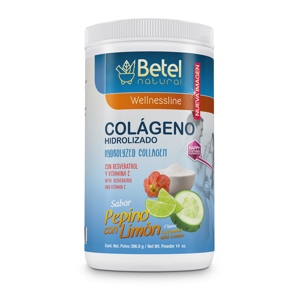 Hydrolyzed collagen cucumber and lemon flavor powder