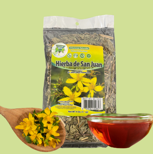 Green Royalty Wort Flower Tea (4oz) - Te Hierba de San Juan