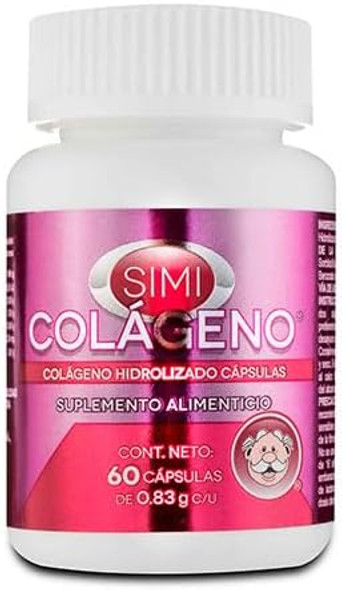 Simi Colageno Hidrolizado (60caps) 0.83 g c/u Suplemento Alimenticio/Simi Hydrolyzed Collagen (60caps)