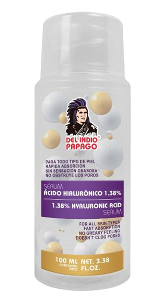 Del Indio Papago Tepezcohuite Night Cream (4oz) + Hyaluronic Acid Serum (3.38 Fl Oz)