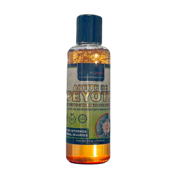 Aceite de Peyote (6 Fl Oz) Reforzado con Epazote de Zorrillo