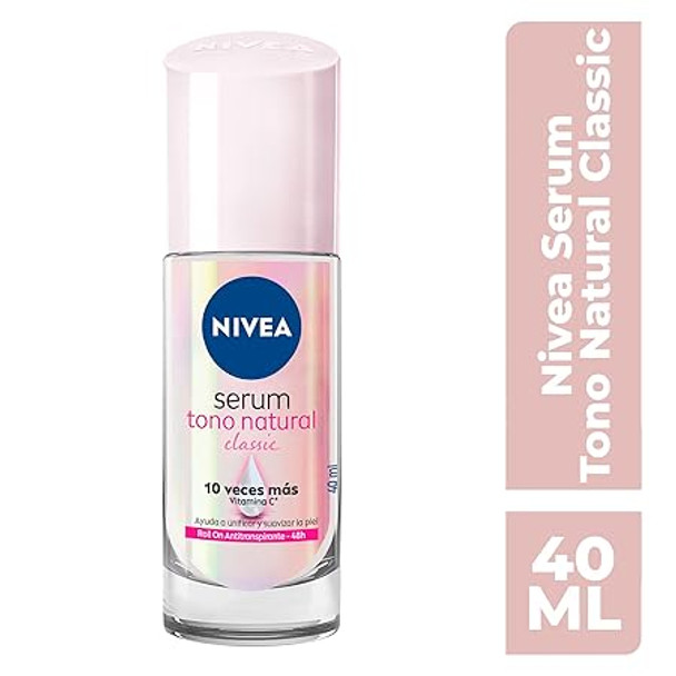 Nivea Extra Whitening Serum Antiperspirant Deodorant Roll On 40ml. 3 Bottles